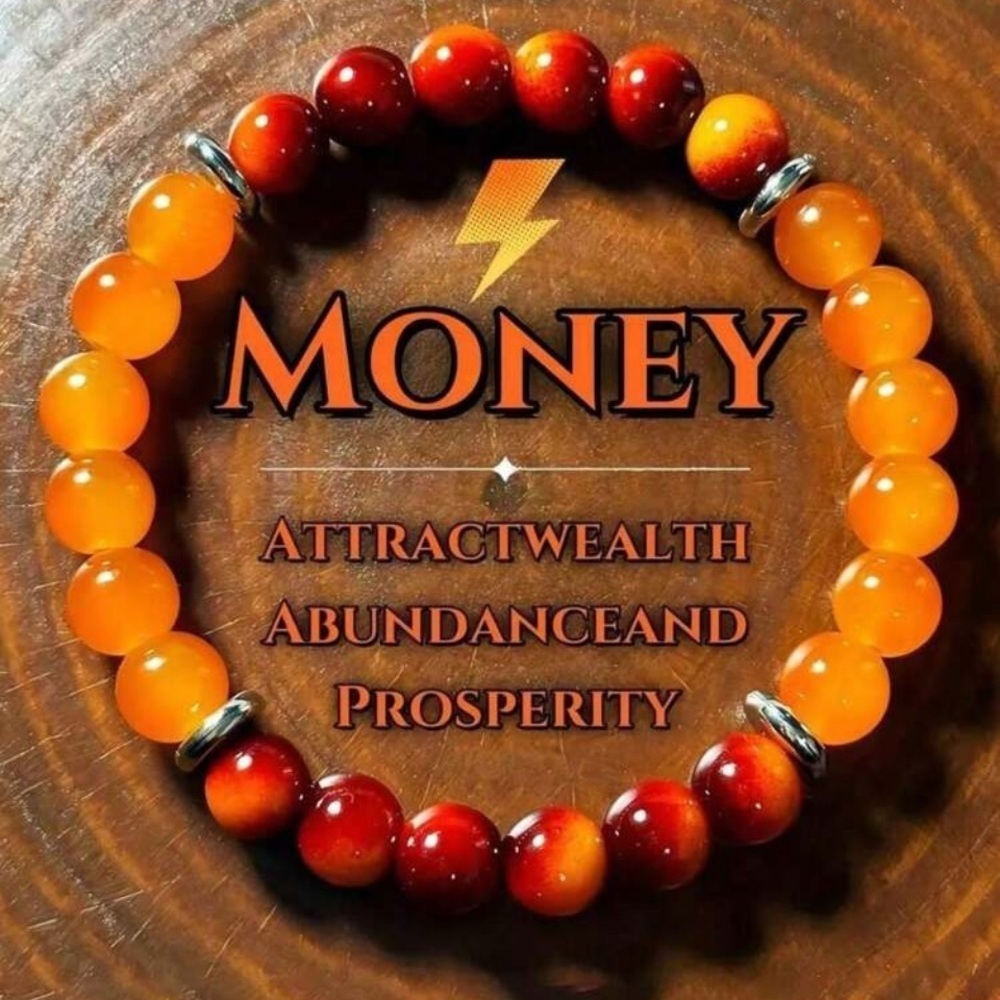 💰💰💰3 for 12$💰💰💰Vibrant Orange and Red Beaded Bracelet
